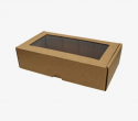 Gofrēta kartona kaste ar logu 230x127x60mm