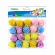Dekors Pomponi 2 cm iepak.20 gab.Mix