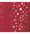 Papīrs dekoratīvs A4, 220g/m2, Stars Red 